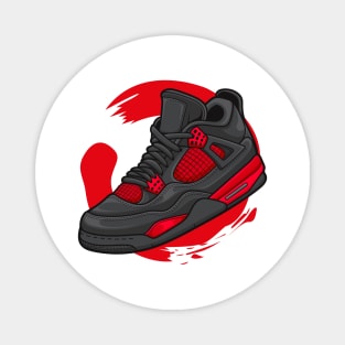 AJ 4 Retro Red Thunder Sneaker Magnet